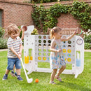 4-in-1 Jumbo Garden Game with Cup Holders – Grey