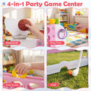 4-in-1 Jumbo Garden Game with Cup Holders – Pink