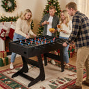 121cm Folding Foosball Table with Reinforced Legs – UY10282BK