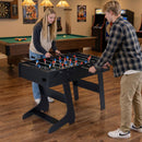 121cm Folding Foosball Table with Reinforced Legs – UY10282BK