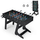 121cm Folding Foosball Table with Reinforced Legs – UY10282BK
