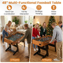 121cm Folding Foosball Table with Reinforced Legs – UY10282NA