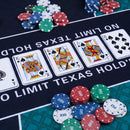180 cm Roll-Up Poker Mat with Carrying Bag – Green