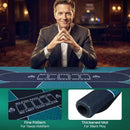 180 cm Roll-Up Poker Mat with Carrying Bag – Green