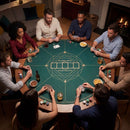 Round Poker Mat with Carrying Bag – Green / 100 cm