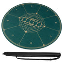 Round Poker Mat with Carrying Bag – Green / 100 cm