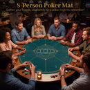 Round Poker Mat with Carrying Bag – Green / 100 cm