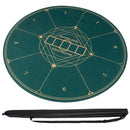 Round Poker Mat with Carrying Bag – Green / 120 cm