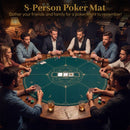 Round Poker Mat with Carrying Bag – Green / 120 cm