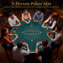 Round Poker Mat with Carrying Bag – Green / 140 cm