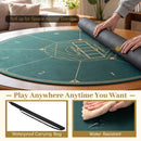 Round Poker Mat with Carrying Bag – Green / 140 cm