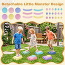 6-Piece Monster Kids Balance Stepping Stones – Multicolour