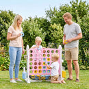 4-in-1 Jumbo Garden Game with Adjustable Height – Pink