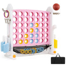 4-in-1 Jumbo Garden Game with Adjustable Height – Pink