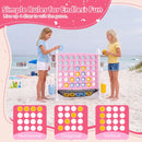 4-in-1 Jumbo Garden Game with Adjustable Height – Pink