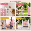 4-in-1 Jumbo Garden Game with Adjustable Height – Pink
