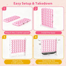 4-in-1 Jumbo Garden Game with Adjustable Height – Pink