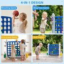 4-in-1 Jumbo Garden Game with Adjustable Height – Grey