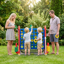 4-in-1 Jumbo Garden Game with Adjustable Height – Red