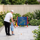 4-in-1 Jumbo Garden Game with Adjustable Height – Red