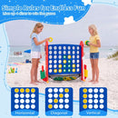 4-in-1 Jumbo Garden Game with Adjustable Height – Red