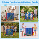 4-in-1 Jumbo Garden Game with Adjustable Height – Red