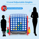 4-in-1 Jumbo Garden Game with Adjustable Height – Red