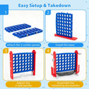 4-in-1 Jumbo Garden Game with Adjustable Height – Red