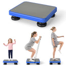 Kids Mini Trampoline Rebounder Board with Elastic Rope – Blue
