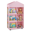Wooden Kids Bookshelf and Toy Storage, Toddler Dollhouse Bookcase with Multiple Compartments product image 2