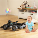 4-in-1 Racing Car Baby Walker with Music and Lights — Black — image 1