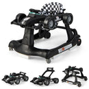 4-in-1 Racing Car Baby Walker with Music and Lights — Black — image 2