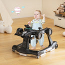 4-in-1 Racing Car Baby Walker with Music and Lights — Black — image 5