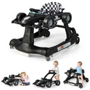 4-in-1 Racing Car Baby Walker with Music and Lights — Black — image 6