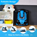 4-in-1 Racing Car Baby Walker with Music and Lights — Blue — image 3
