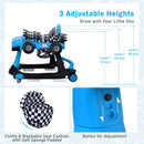 4-in-1 Racing Car Baby Walker with Music and Lights — Blue — image 7