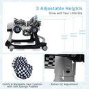 4-in-1 Racing Car Baby Walker with Music and Lights — Grey — image 7