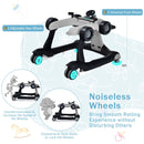 4-in-1 Racing Car Baby Walker with Music and Lights — Grey — image 9