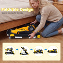 4-in-1 Racing Car Baby Walker with Music and Lights — Yellow — image 6
