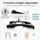 Foldable Baby Walker with Adjustable Height and Toy Tray — Black — image 6