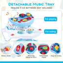6-in-1 Baby Activity Walker with Removable Music Tray — Blue — image 10