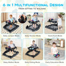 6-in-1 Baby Activity Walker with Removable Music Tray — Black — image 5