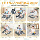 6-in-1 Baby Activity Walker with Removable Music Tray — Grey — image 8