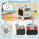 6-in-1 Wooden Activity Walker and Play Kitchen — Blue — image 3