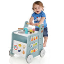 6-in-1 Wooden Activity Walker and Play Kitchen — Blue — image 6