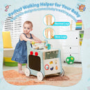 6-in-1 Wooden Activity Walker and Play Kitchen — Blue — image 8