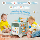 6-in-1 Wooden Activity Walker and Play Kitchen — Blue — image 10