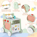 6-in-1 Wooden Activity Walker and Play Kitchen — Green — image 9