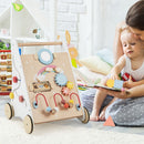 7-in-1 Wooden Activity Push Walker — White + Natural — image 5