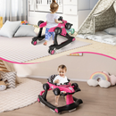 4-in-1 Racing Car Baby Walker with Music and Lights — Light Pink — image 1